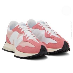 NEW BALANCE
Pink & White 327 Sneakers